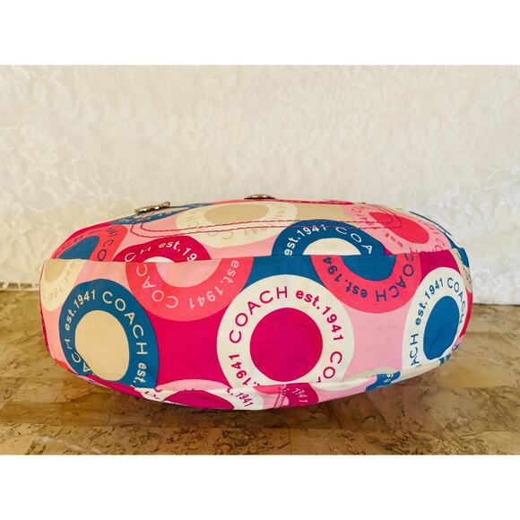 Vtg COACH Purse Poppy Large Hobo Shoulder Bag F15166 - Picture 6 of 9